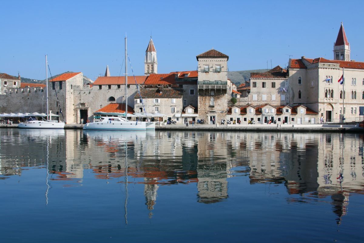 Trogir old town waterfront